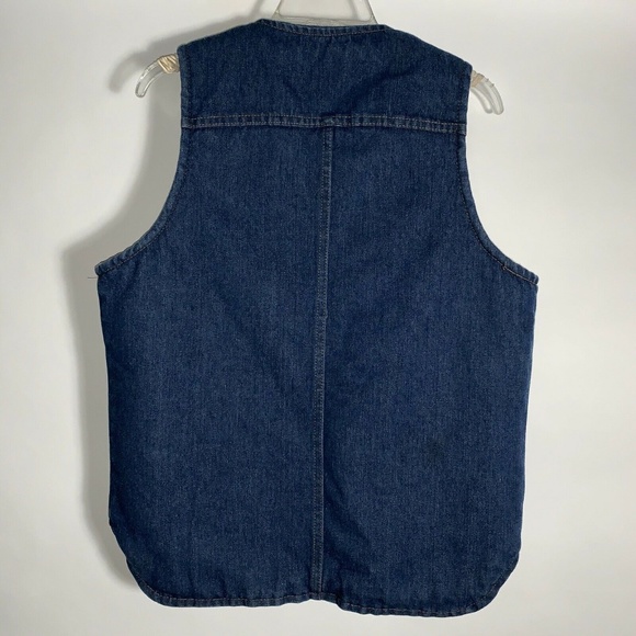 Vtg Big Ben Sherpa Lined Denim Vest Mens Medium - Picture 5 of 8